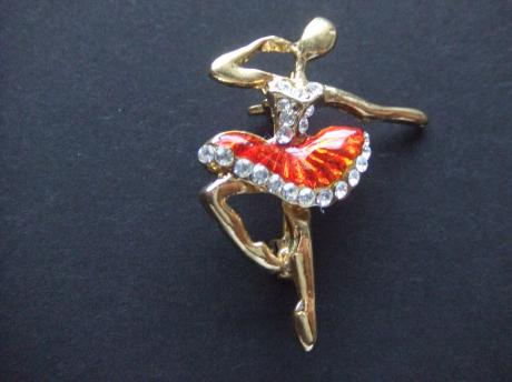 Ballet danseres met glinstersteenjes in de rok